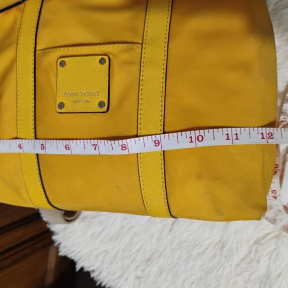 HENRI BENDEL Jetsetter Yellow Nylon Convertible Backpack/ Crossbody Bag - Picture 9 of 13
